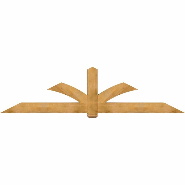 Ekena Millwork Redmond Rough Sawn Timber Gable Bracket, Western Red Cedar, 108"W x 27"H x 6"D x 6"F, 6/12 Pitch GBW108X27X0606RED00RWR - main